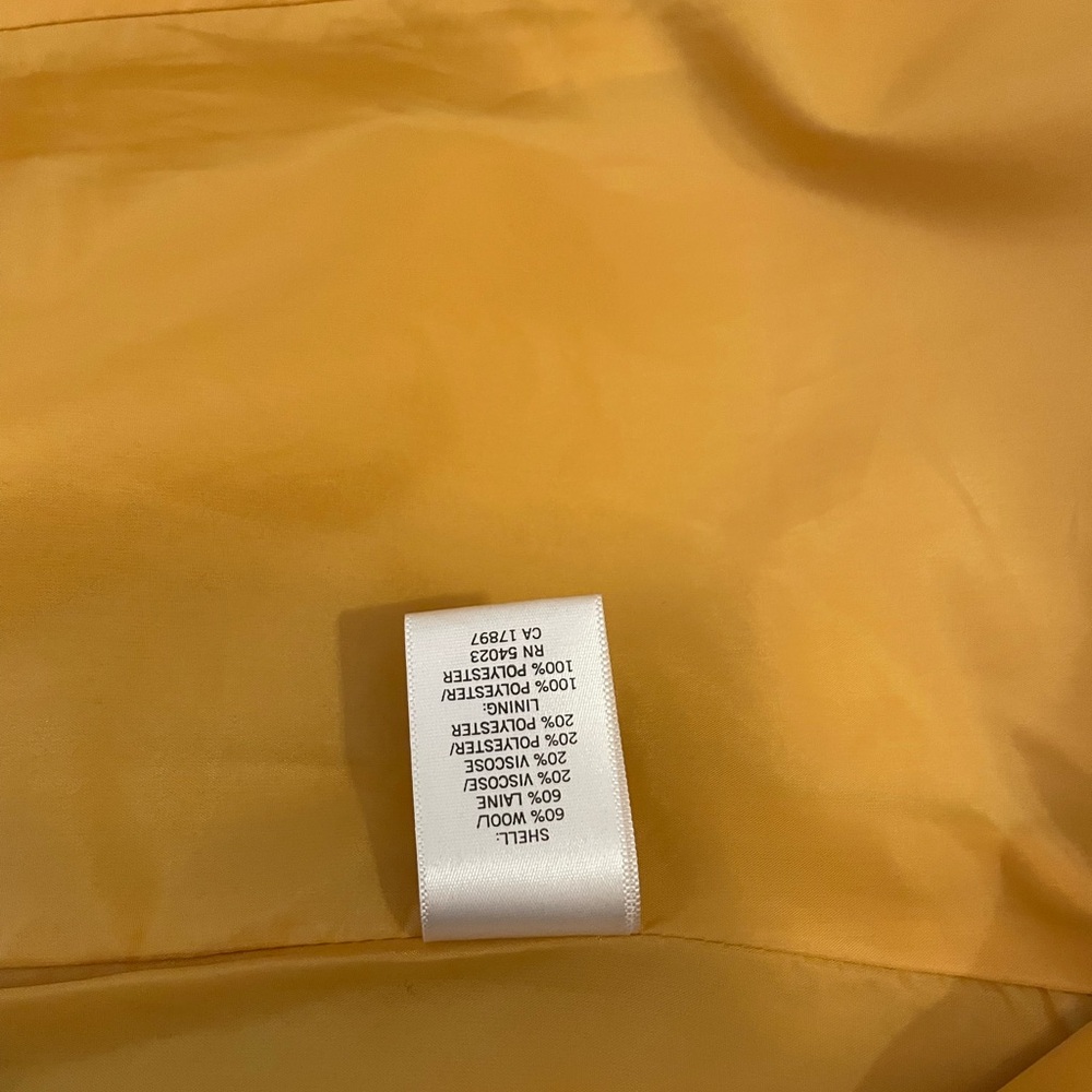 Banana Republic Yellow Trench Coat with Belt - Picture 5 of 14